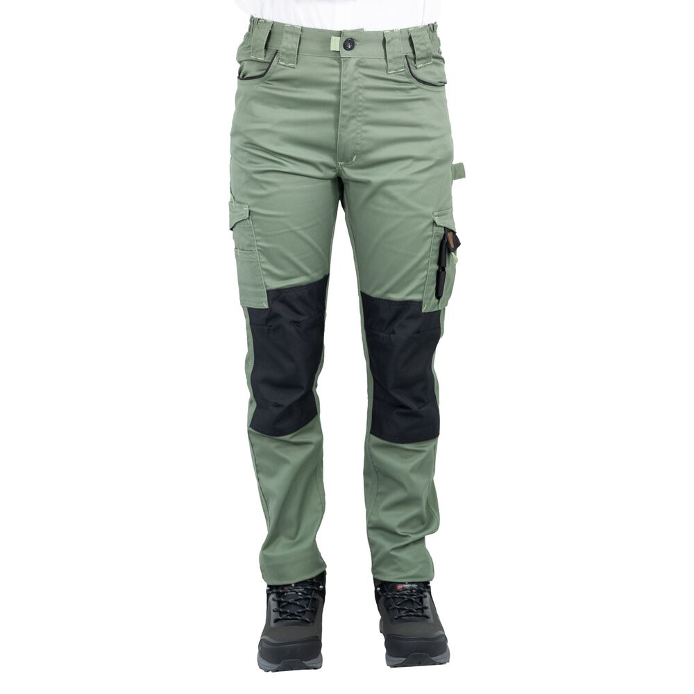 Pantal&oacute;n Cargo Hw Dakota Spandex Mujer Verde Oliva image number 0.0
